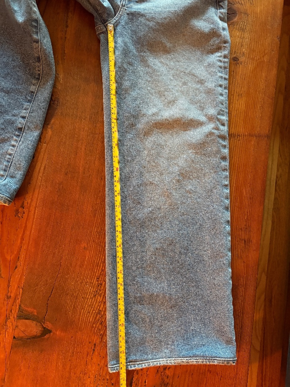 Paige Sasha Petite Wide Leg Jeans Size 29, Distressed, 99% Cotton, High Waist - Picture 11 of 13